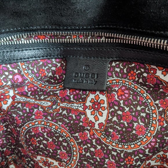 Gucci 2007 Romy Black Patent and Chrome Medium Handbag - Picture 13 of 16